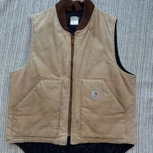 Carhartt Tan and Brown Work Vest